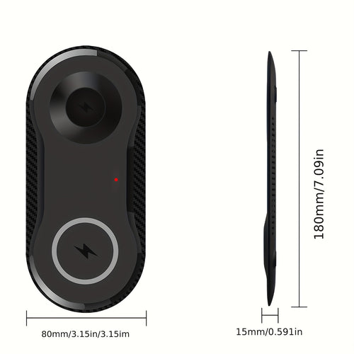 2-in-1 Fast Wireless Charger Mat Dual Wireless Charging Pad for Samsung Galaxy Watch 5/5 Pro/4/3, Galaxy Buds, S23 Ultra, S22, S21, S20, Note 20, 10, Z Flip 4/3, Z Fold